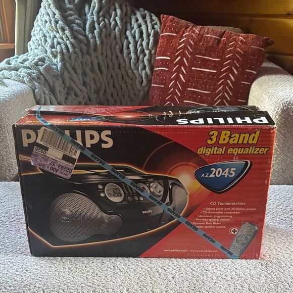 Vintgage Philips AZ2045 Black CD Soundmachine Digital Equalizer cassette player - Picture 1 of 15